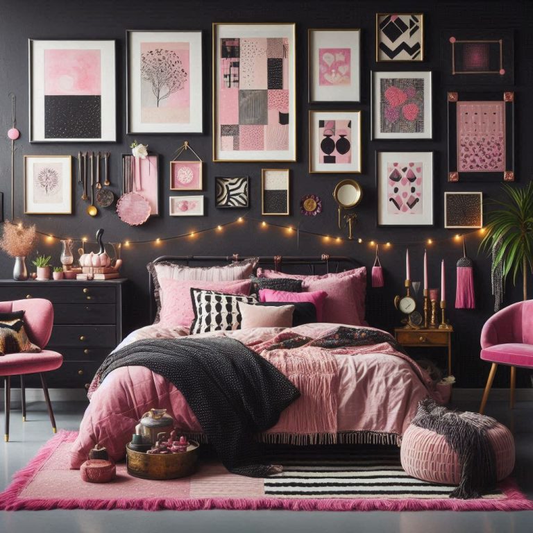 17+ Black and Pink Bedroom Decorating Ideas You’ll Love 🖤💖